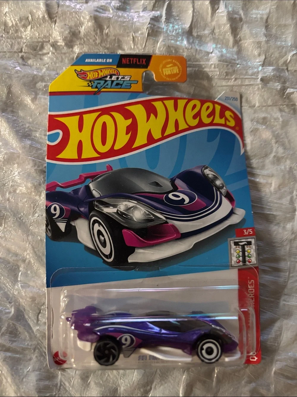 Hot Wheels Purple Race Car - Sleek Collectible